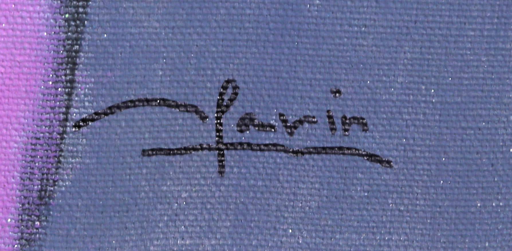 Lume di candela, natura morta cubista dipinta da Farin - Painting di Avi Farin