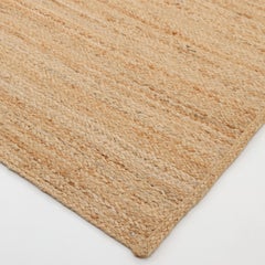 Tapis de salon Avi en jute massif, tissé à la main, style contemporain, 2' 6" x 8' 0", marron