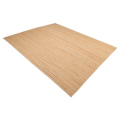 Avi Hand Woven Contemporary Solid Jute 9' 0" x 12' 0" Brown Area Rug