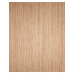 Avi Hand Woven Contemporary Solid Jute 9' 0" x 12' 0" Brown Area Rug
