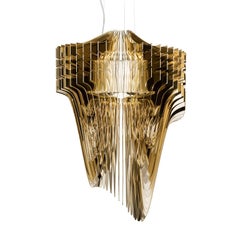 Petit plafonnier Avia, couleur or, par Zaha Hadid