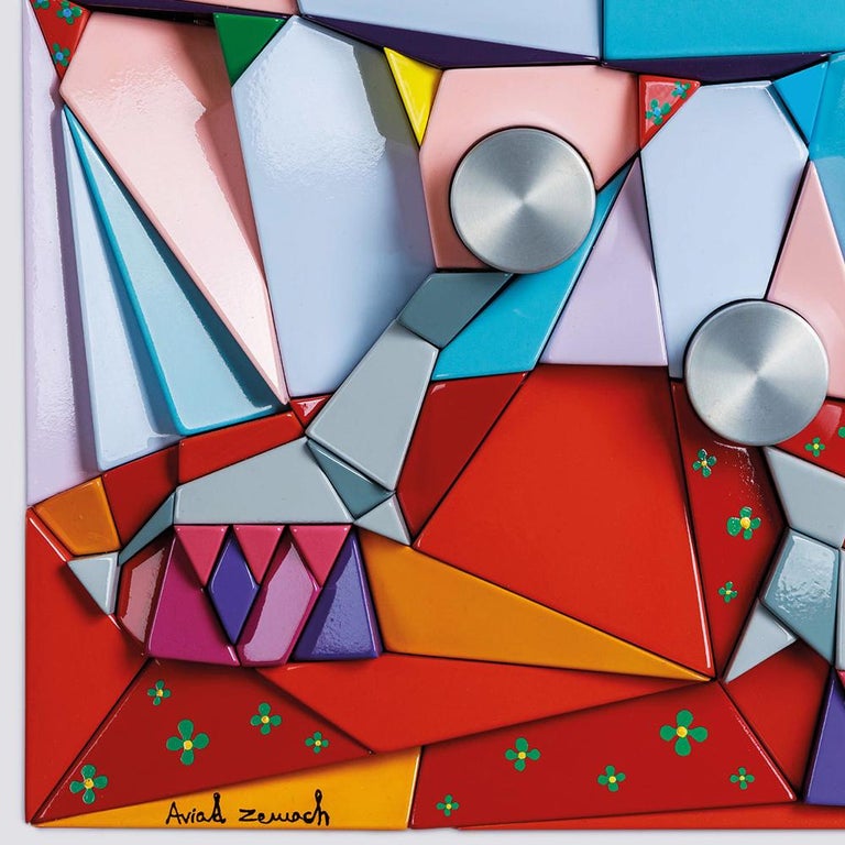 Aviad Zemach Circus Seals, Polystyrene, Metal, Acrylic Paint, Wall