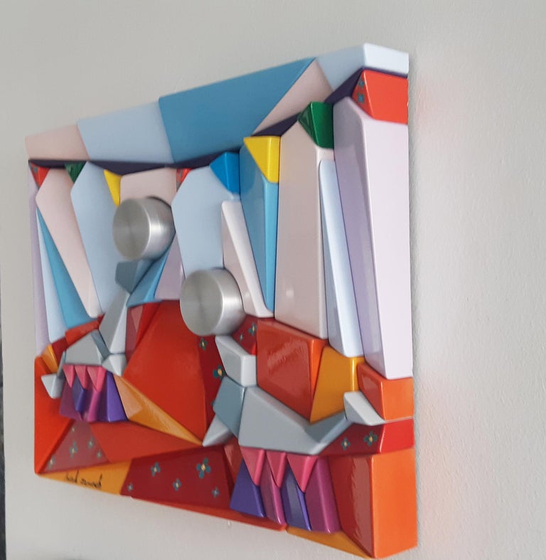 Aviad Zemach Circus Seals, Polystyrene, Metal, Acrylic Paint, Wall