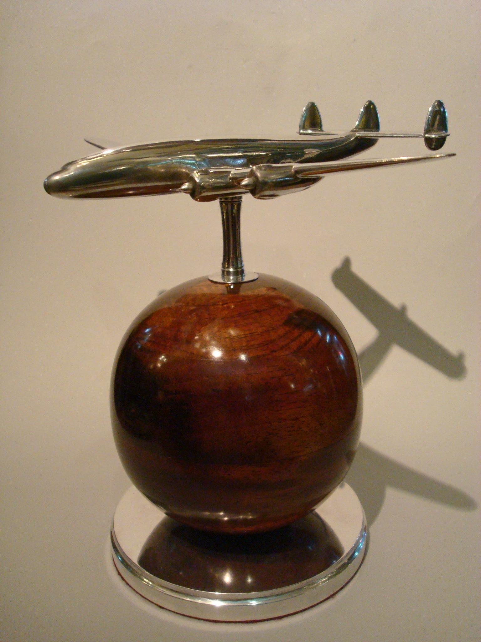 American Aviation Lockheed Super Constellation Vintage Desk Airplane Model, circa 1950s