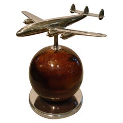 Aviation Lockheed Super Constellation Vintage Desk Airplane Model, circa 1950s