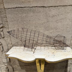 Aviation Metal Art Wire Blimp Airship Zeppelin Sculpture