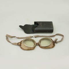 Aviation Motoring Goggles In Original Case. Triplex "A3"