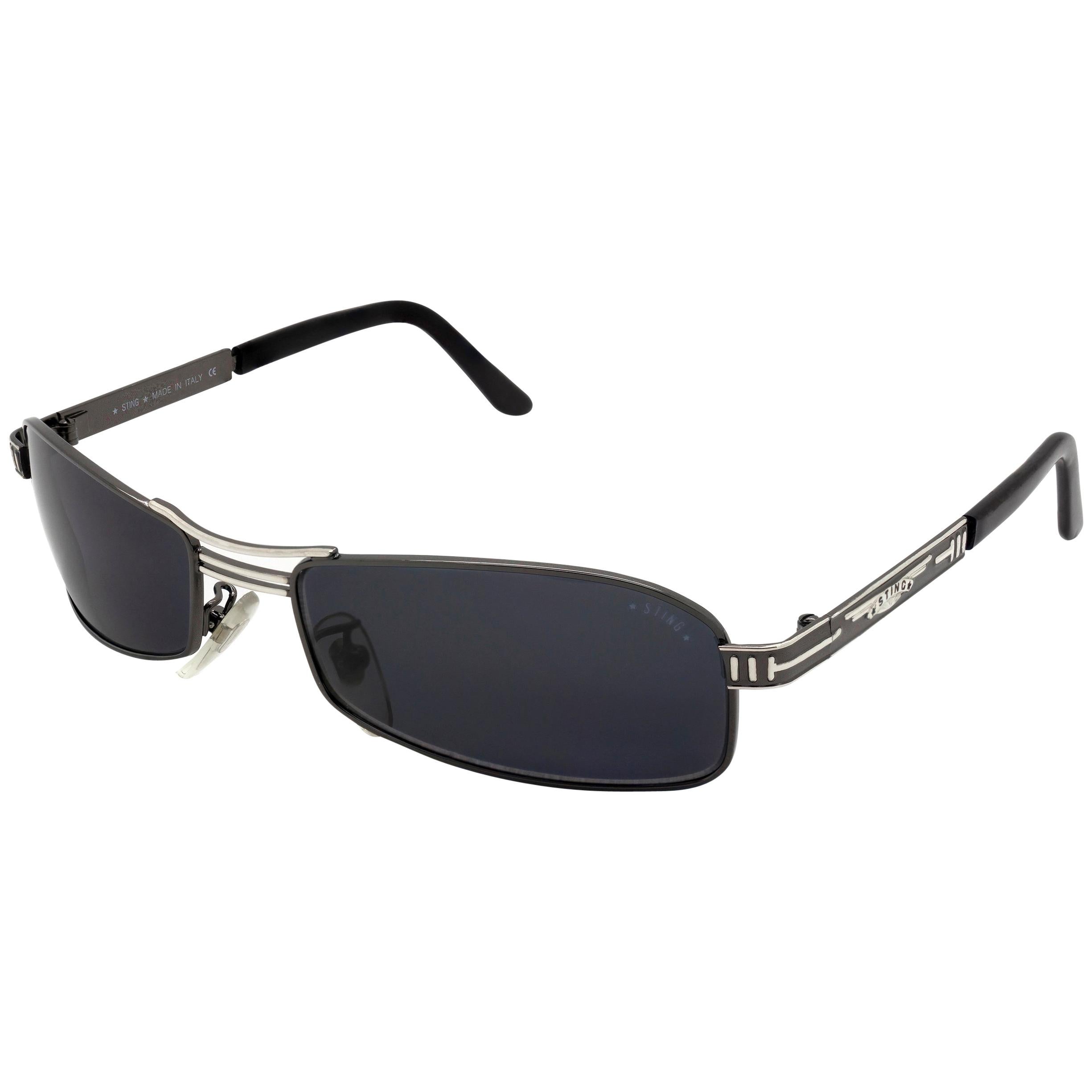 Aviator-Sonnenbrille von Sting, hergestellt in Italien
