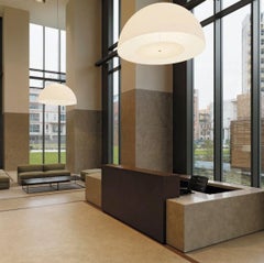 AVICO - Large Suspension Lamp - White Polymer Shade by Fontana Arte