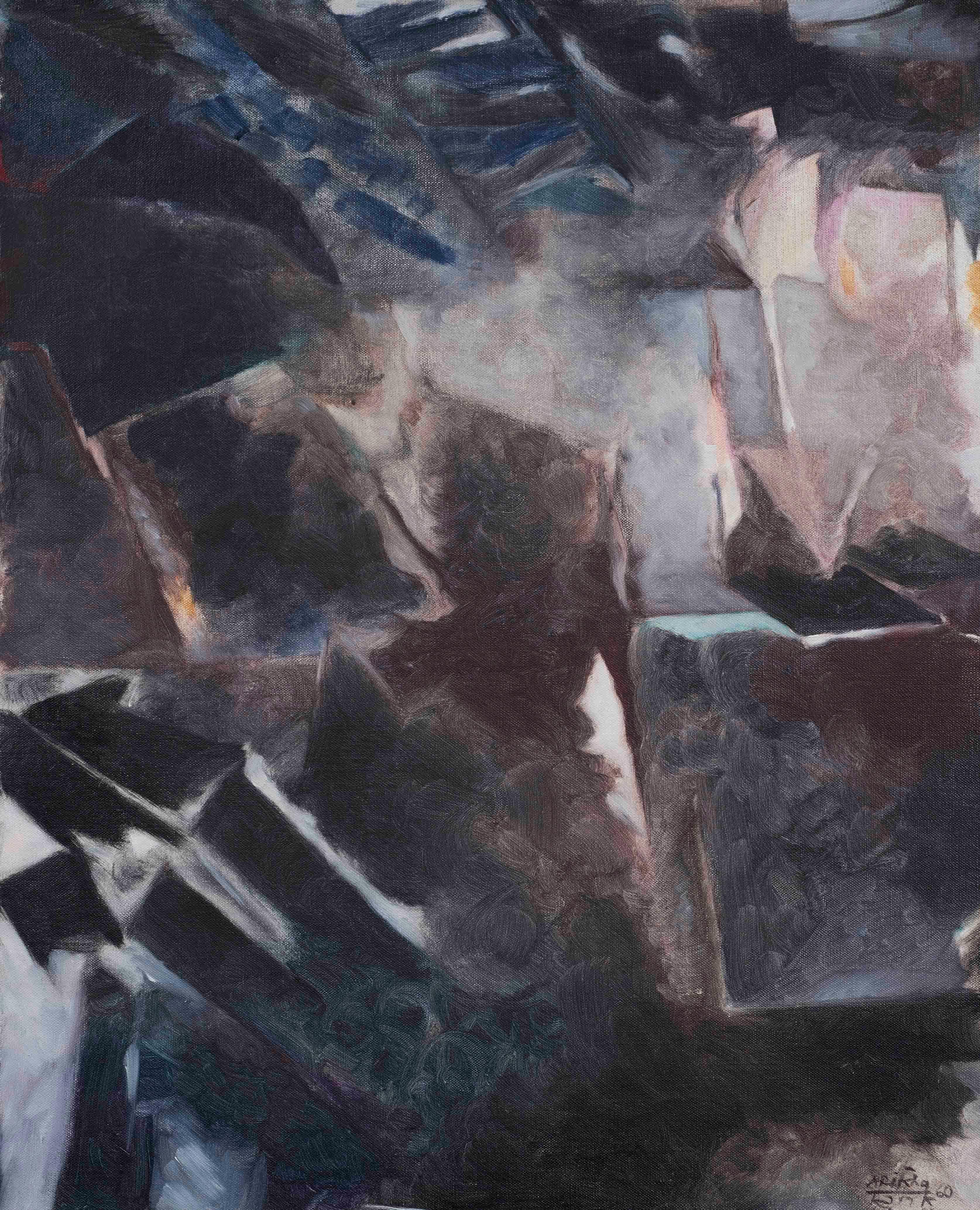 Avigdor Arikha Abstract Painting - Jet