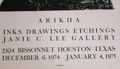 Arikha Ink Drawings Etchings Gallery Poster from Janie C. Lee Gallery