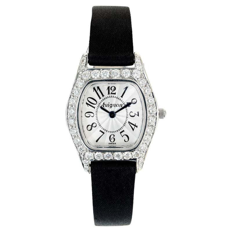 Cartier 2.50 Carat Diamond Platinum Ladies Vintage Wristwatch at ...