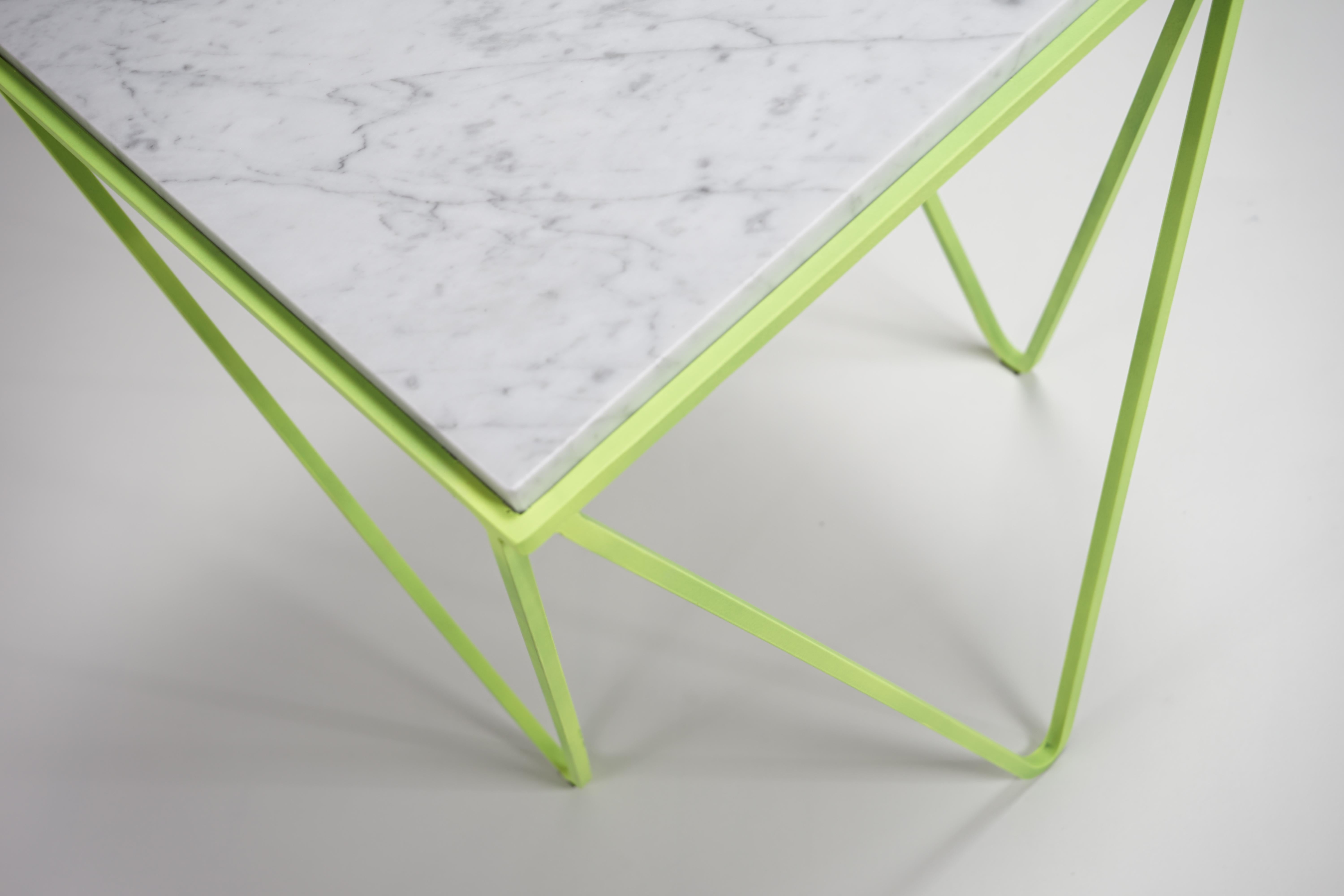 Italian Avior, Yellow Fluo Side Table For Sale