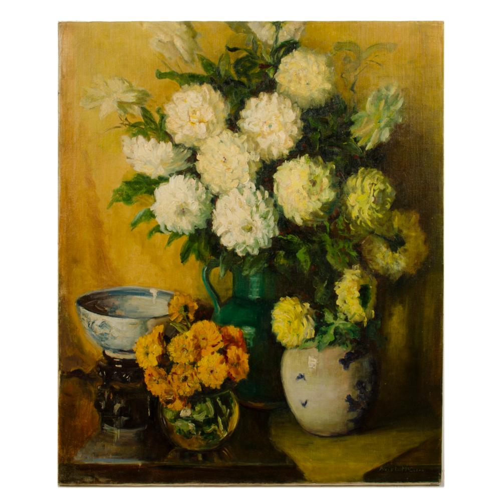 Paint Avis L McClean 'American, Mid 20th Century' Bouquet For Sale
