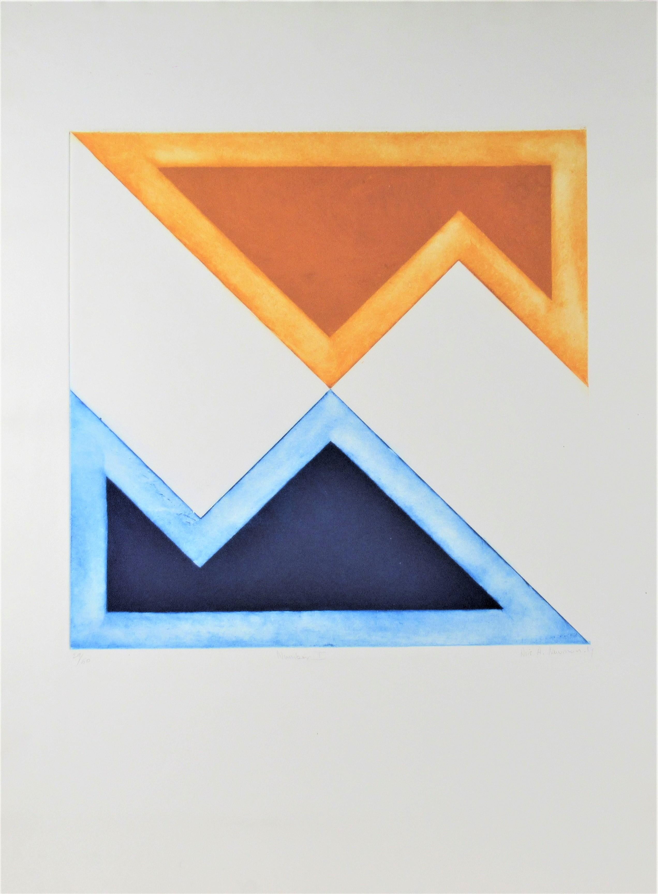 Avis Newman Abstract Print – Nummer I – Nummer