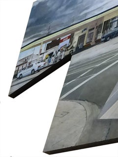 Contamporary Art by the Dutch Artist  Araun Gordijn  "Avis Station" L.A.