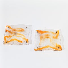 AVMazzega. Brutalistische handgefertigte Murano-Leuchten, Italien, 1970er Jahre