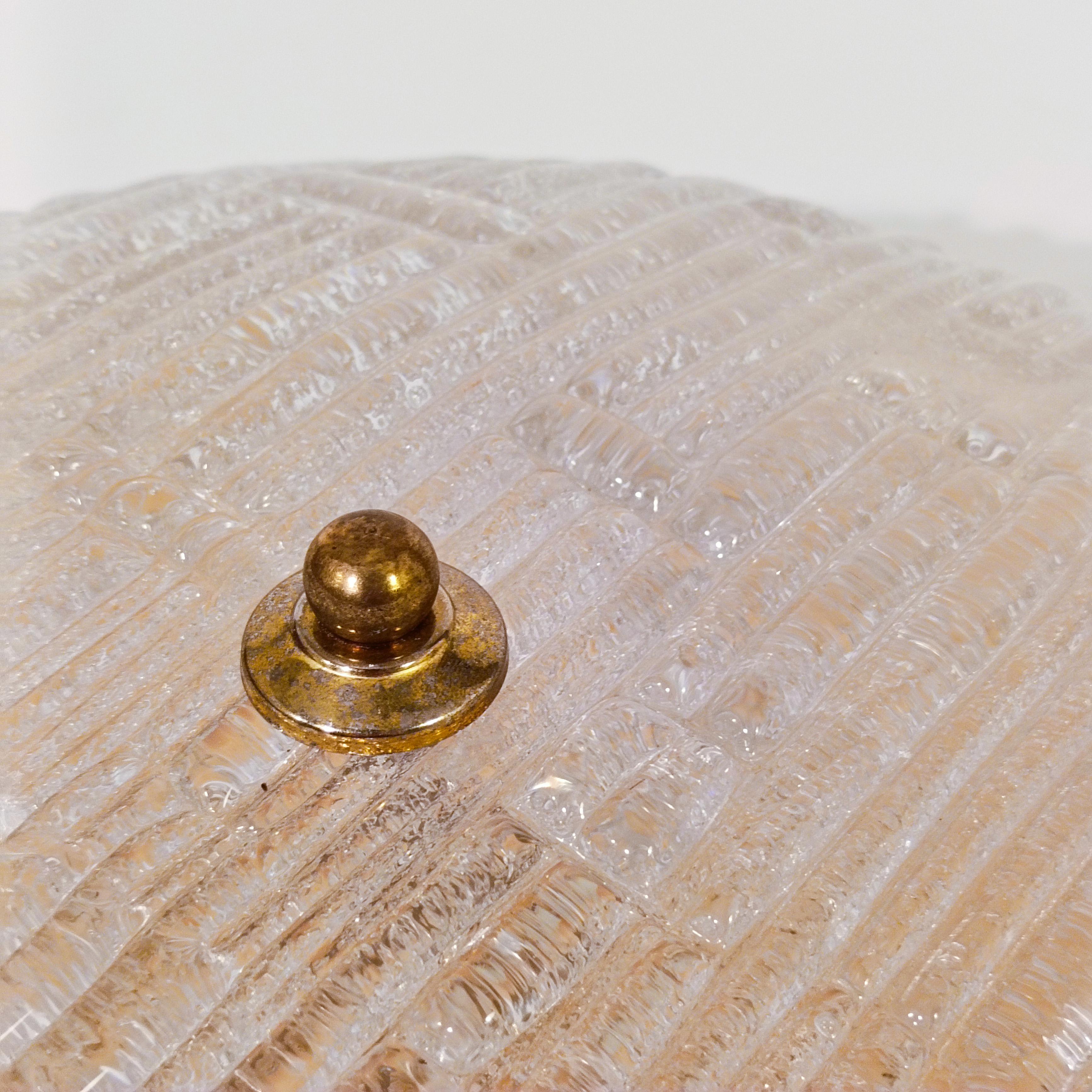 AVMazzega. Hollywood Regency style round flush mount, Italy, 1970s en vente 6