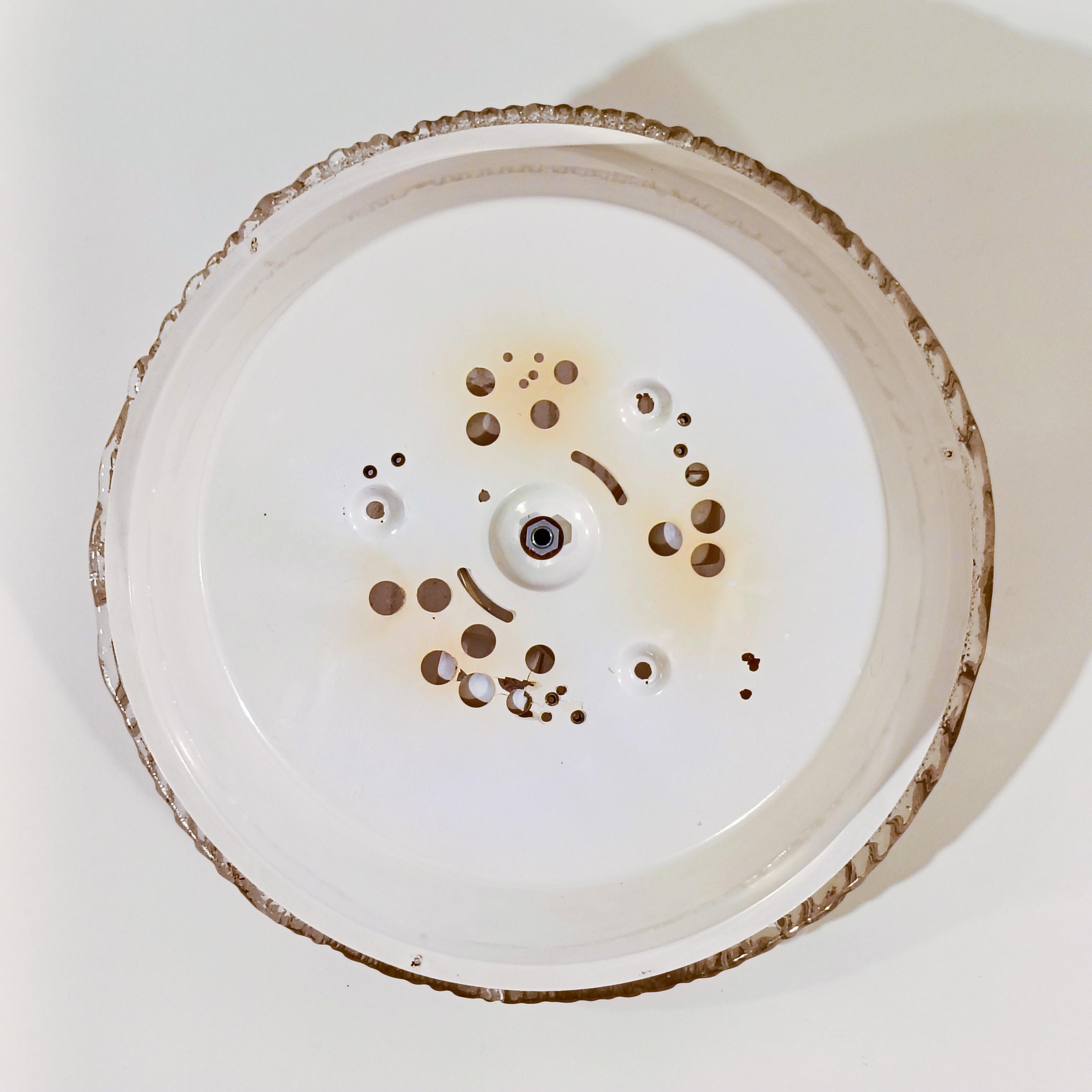 AVMazzega. Hollywood Regency style round flush mount, Italy, 1970s en vente 8
