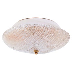 AVMazzega. Hollywood Regency style round flush mount, Italy, 1970s AVMazzega. Hollywood Regency style round flush mount, Italy, 1970s