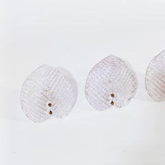 AVMazzega. Murano-Glas Blätter Wandleuchter, Italien, 1970er Jahre