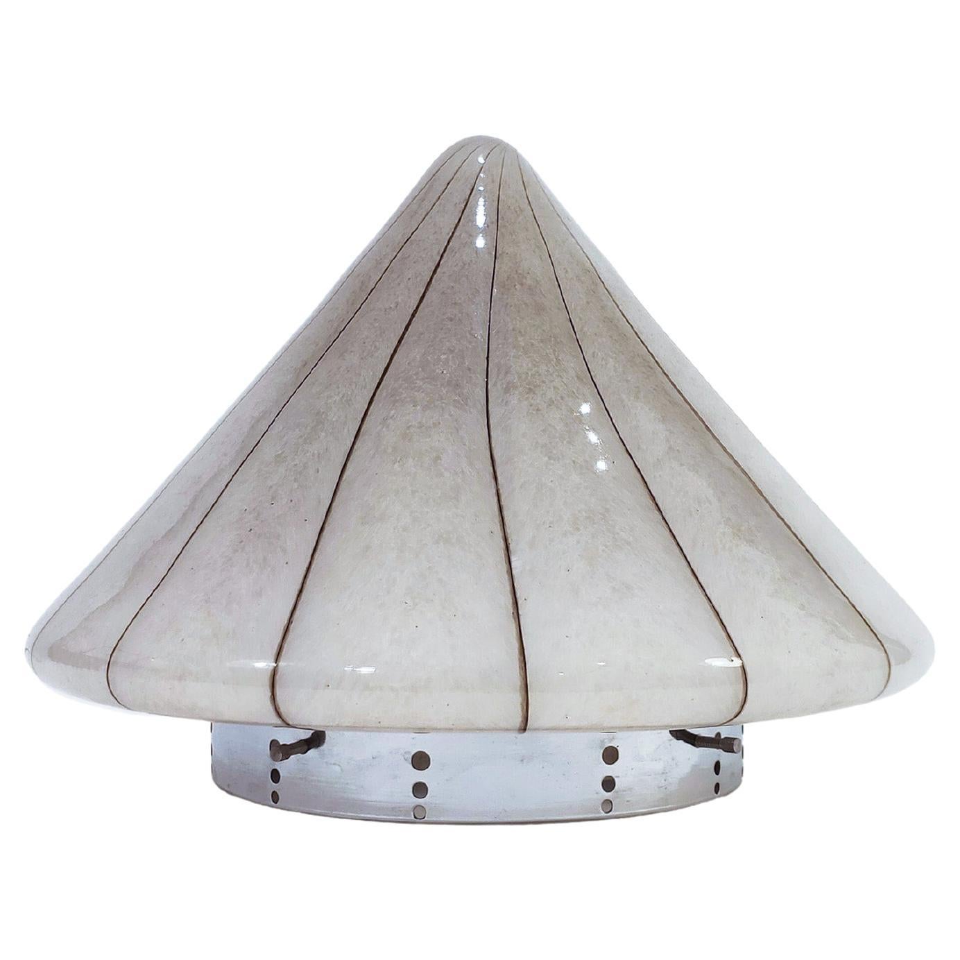 AVMazzega. Space Age style Murano glass table lamp, Italy, 1970s