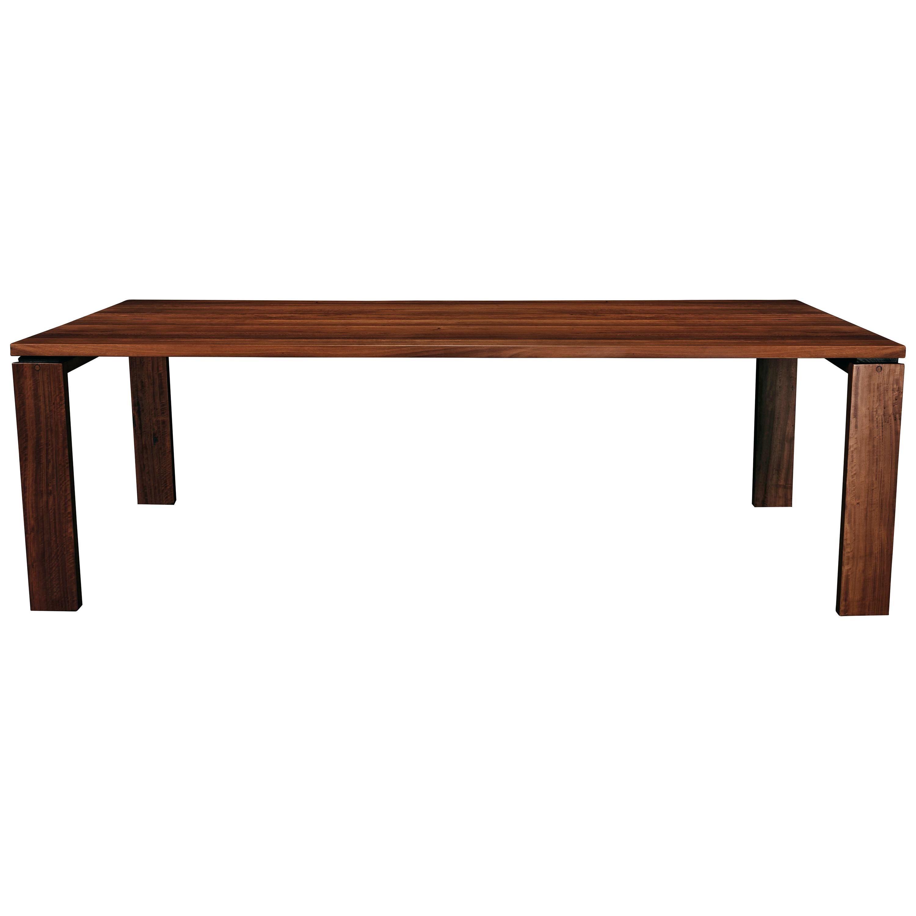 Avoca Dining Table, Handcrafted in Murray River Red Gum Hardwood For Sale