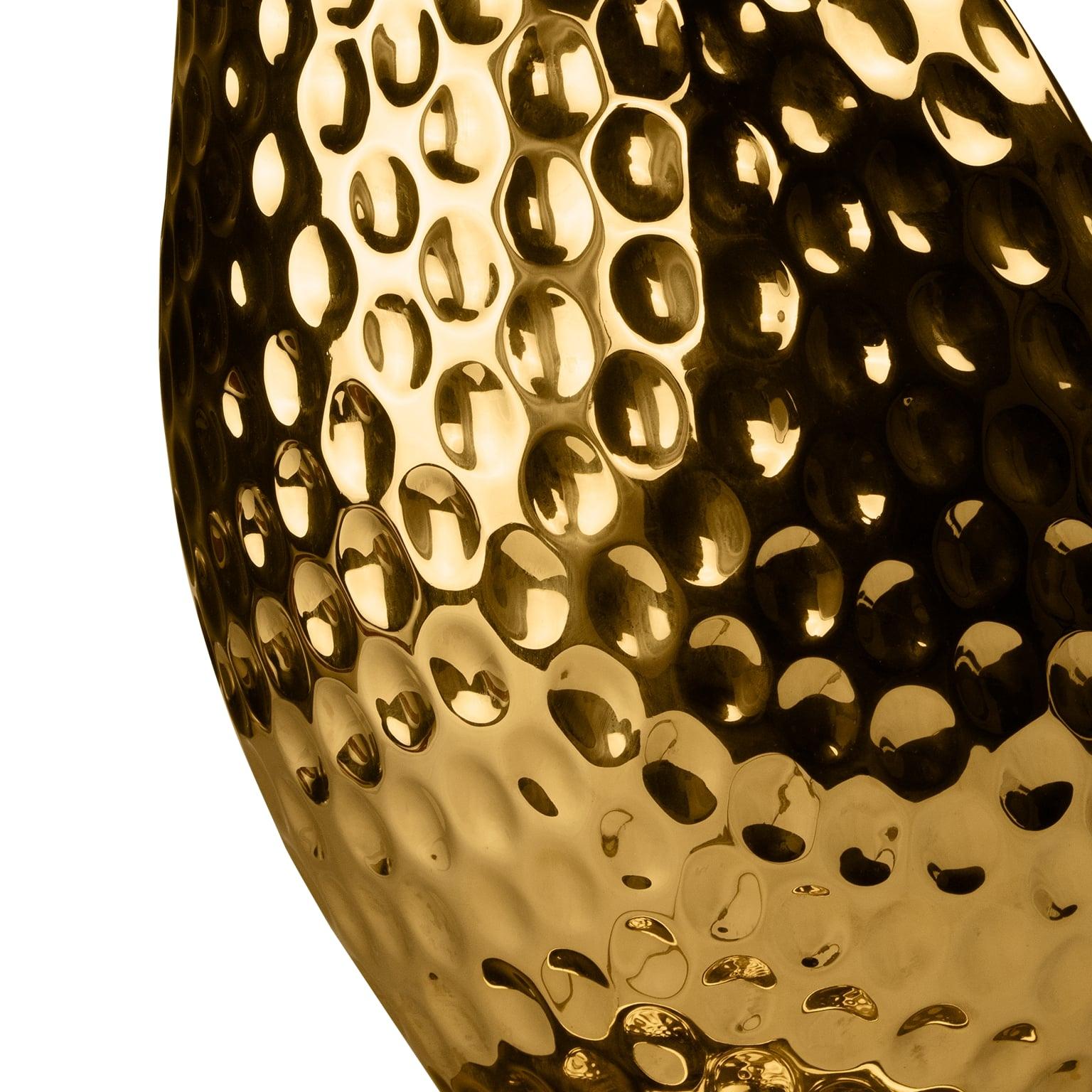 Avocado Modern Ceramic Table Desk Lamp Marble and Gold Detail, Pop Art Lighting For Sale 3