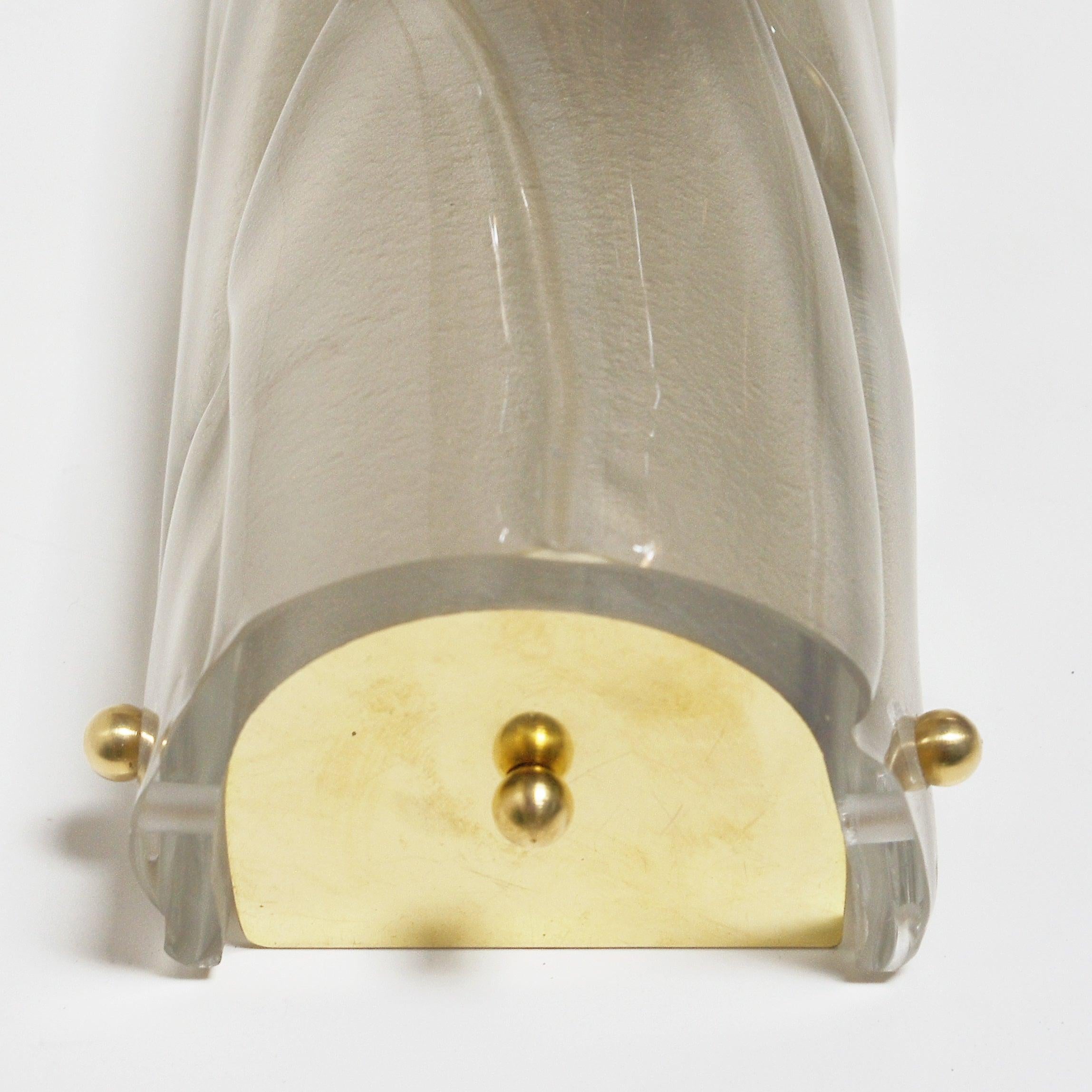 Murano Glass Avvolto Sconce / Flushmount by Fabio Ltd For Sale