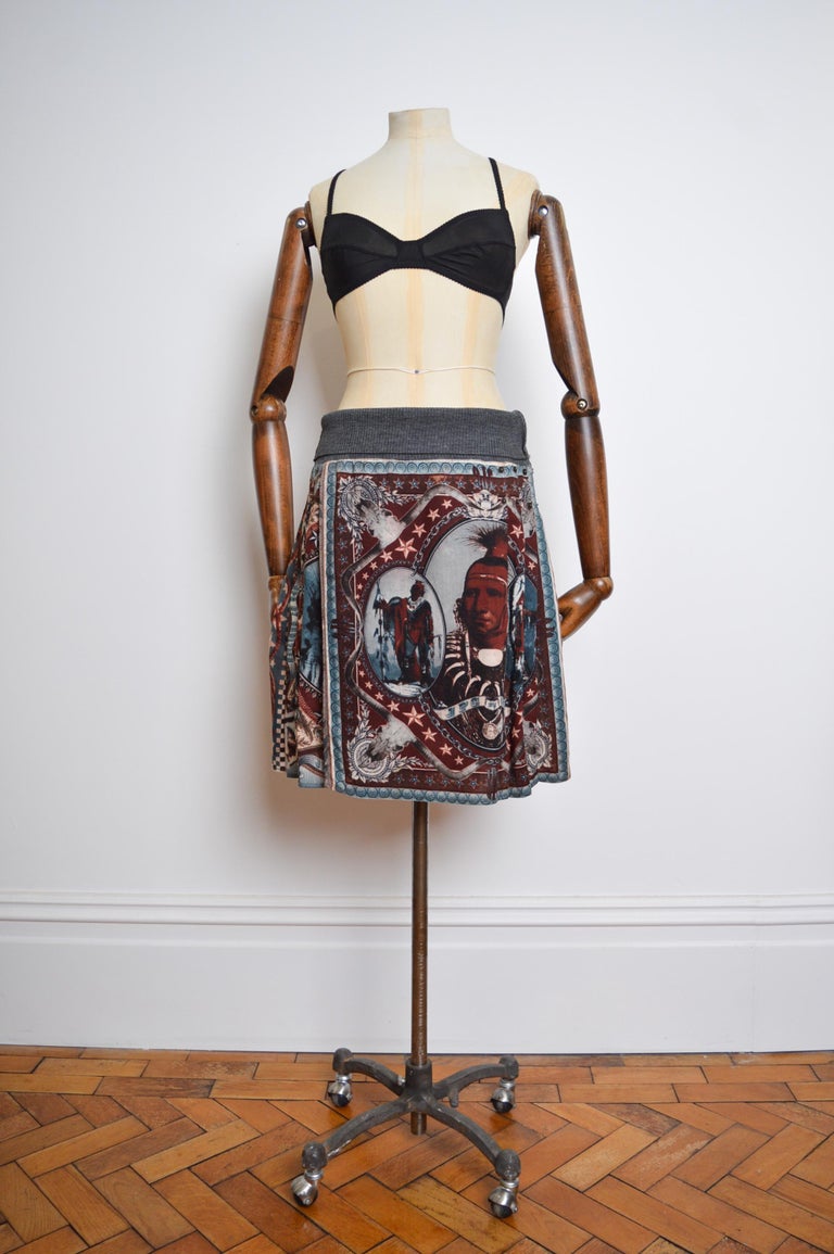 AW 1994 Vintage Jean Paul Gaultier Native American Print Avant