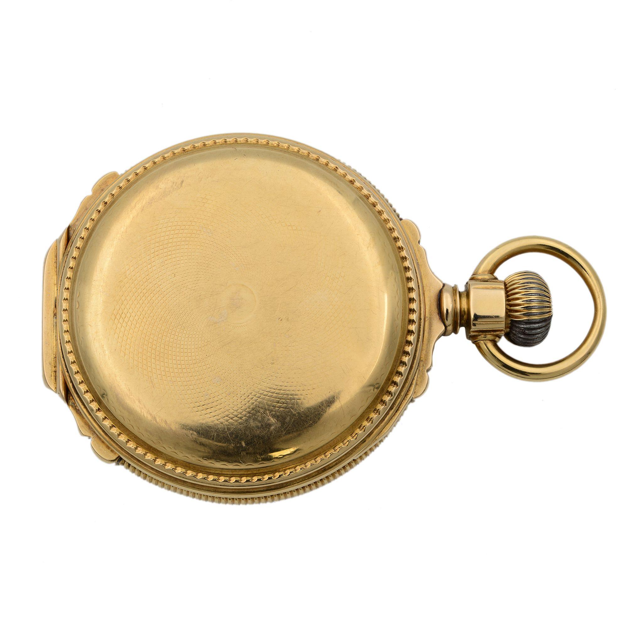 waltham 14k gold pocket watch value
