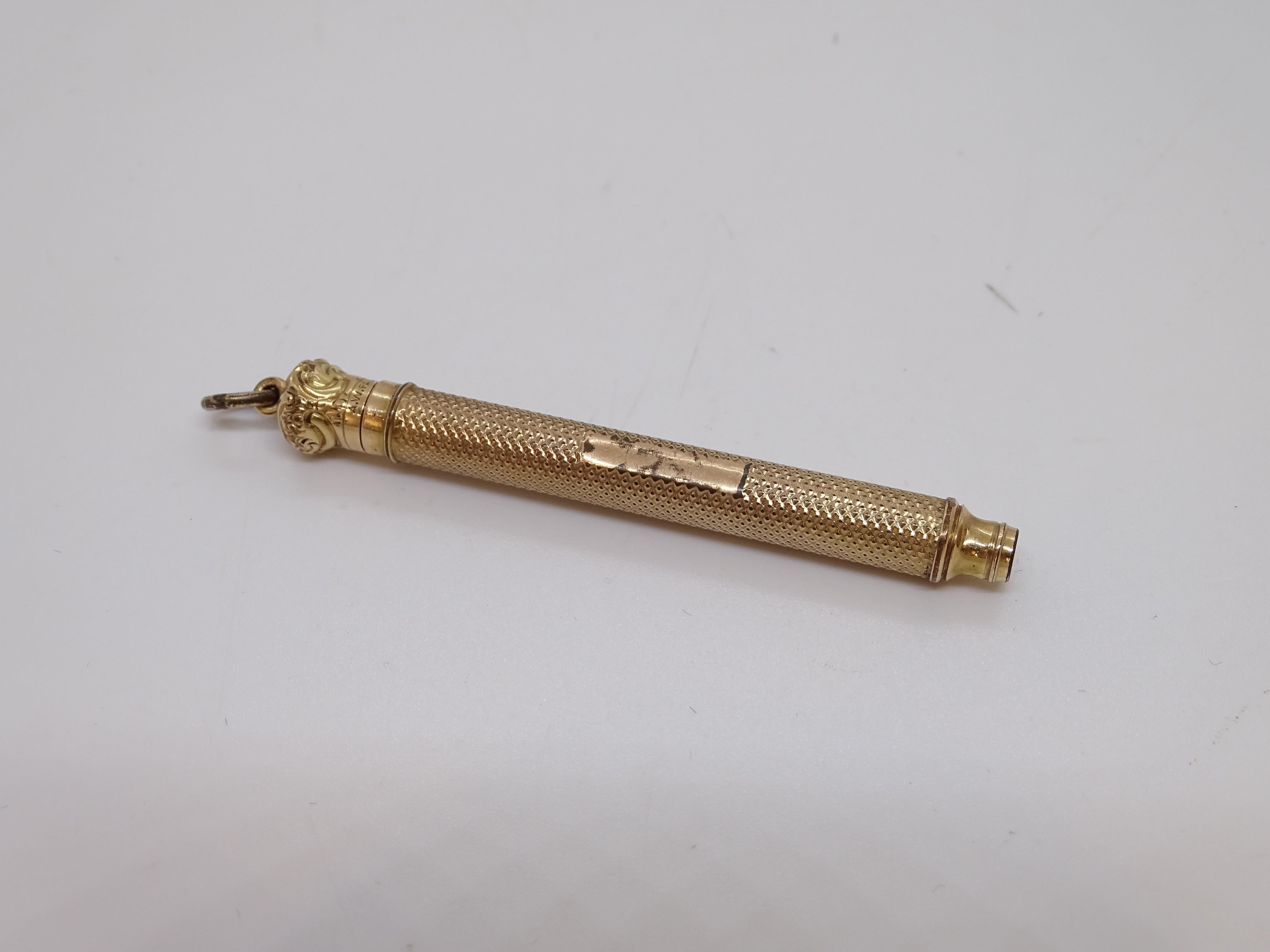 A.W. Porte-mine Faber-Castell or ou plaqué or, présenté dans son emballage d'origine. en vente 10