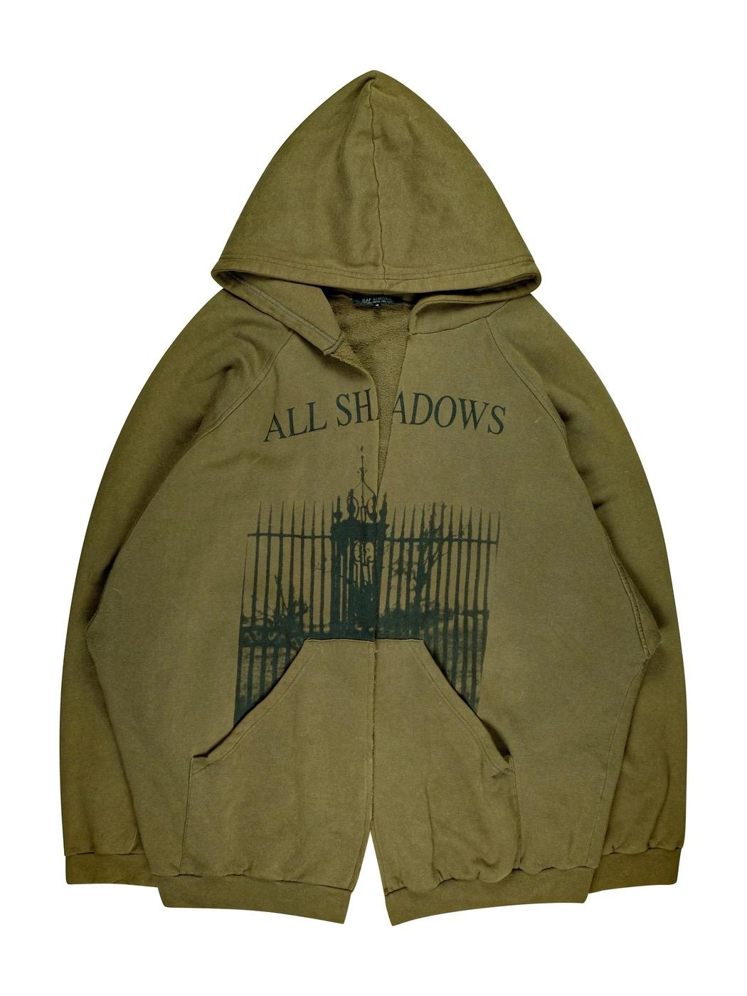 raf simons all shadows hoodie