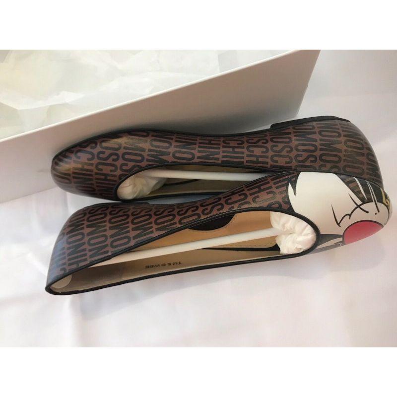 AW15 Moschino Couture Jeremy Scott Looney Tunes Tweety Flat Ballet Shoes In New Condition For Sale In Los Angeles, CA