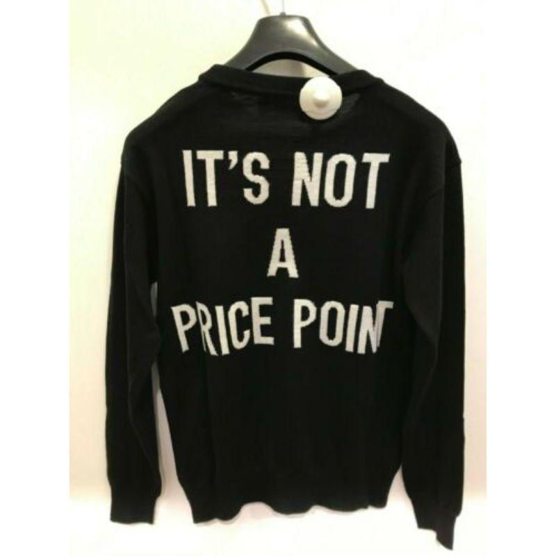 Women's AW17 Moschino Couture Jeremy Scott Couture Is an Attitude Black Wool Sweater For Sale