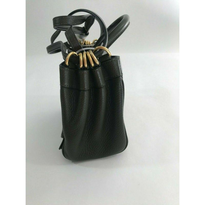 Women's AW17 Moschino Couture Jeremy Scott Green Leather B-pocket Handbag W/Gold Logo M For Sale