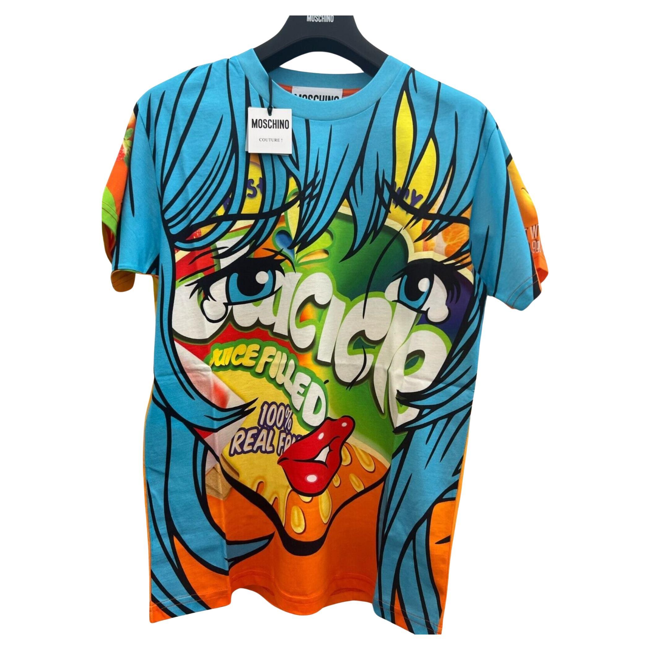 AW18 Moschino Couture Eyes Oversized T-shirt by Jeremy Scott & Ben Frost For Sale