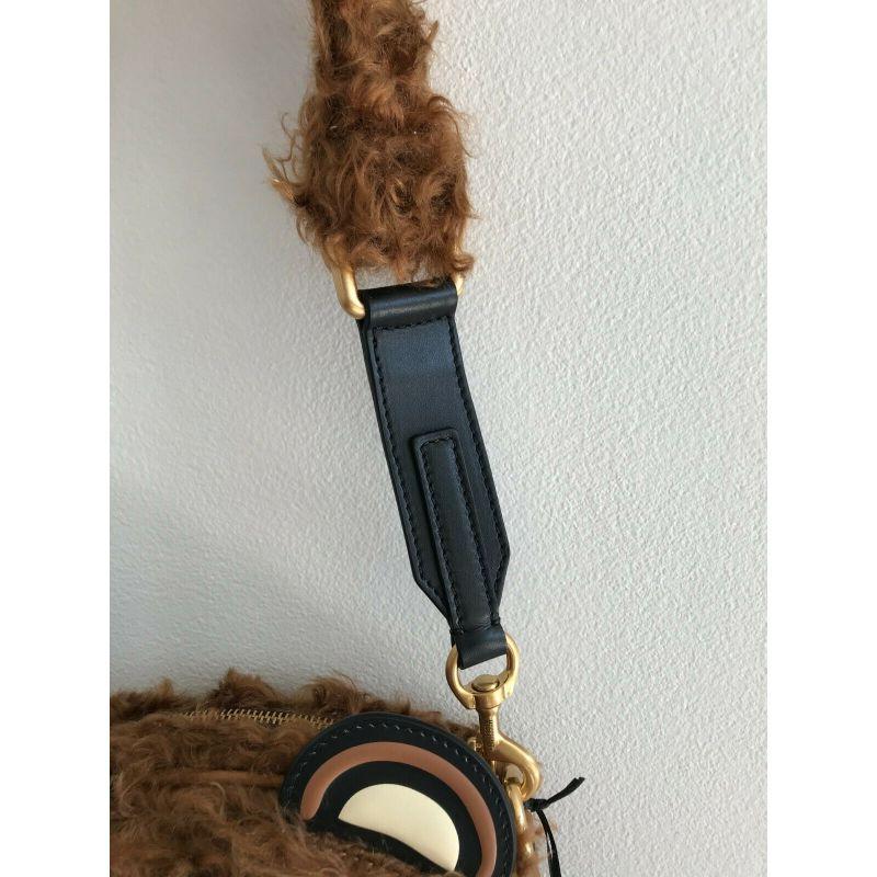 moschino furry bear shoulder bag