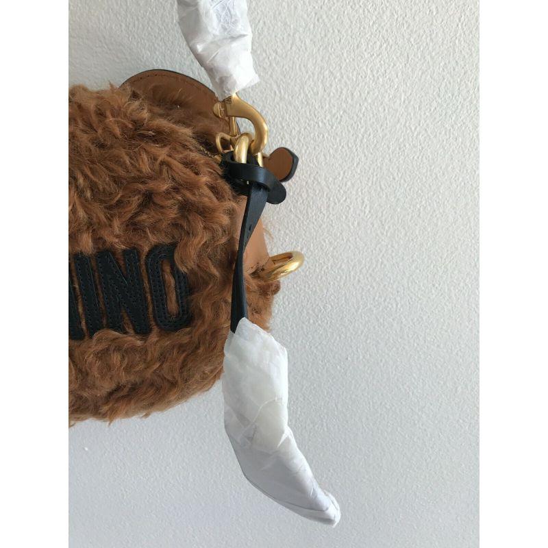 AW18 Moschino Couture Jeremy Scott Fur Teddy Bear Head Crossbody Shoulder Bag 2