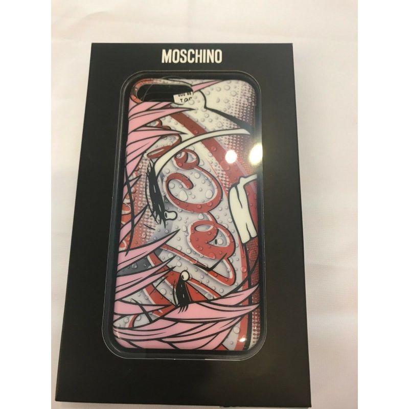 Gray AW18 Moschino Couture Jeremy Scott Moschinoeyes Print Case for Iphone 7/8 Plus For Sale