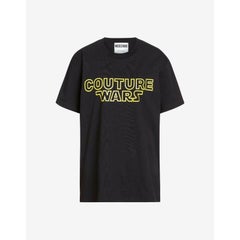 AW18 Moschino Couture Jeremy Scott Star Wars "Couture Wars" Black T-shirt- 40 IT