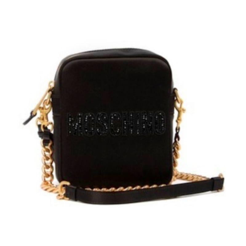 AW19 Moschino Couture Jeremy Scott Beaded Teddy Bear Rectangular Crossbody Bag

Additional Information:
Material: Satin, 72% VL, 28% SE
Color: Black/Brown/White
Theme: Teddy Bear        
Style: Crossbody
Dimension: 5.75 W x 2.5 D x 7 H in
100%