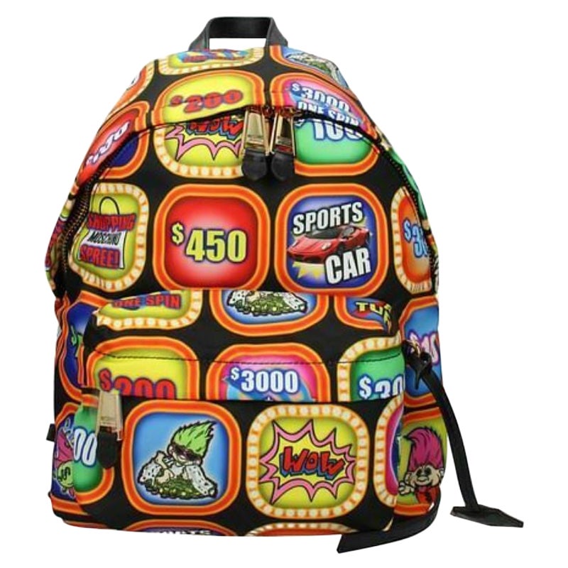AW19 Moschino Couture Jeremy Scott Game Show Troll Adjustable Straps Backpack For Sale