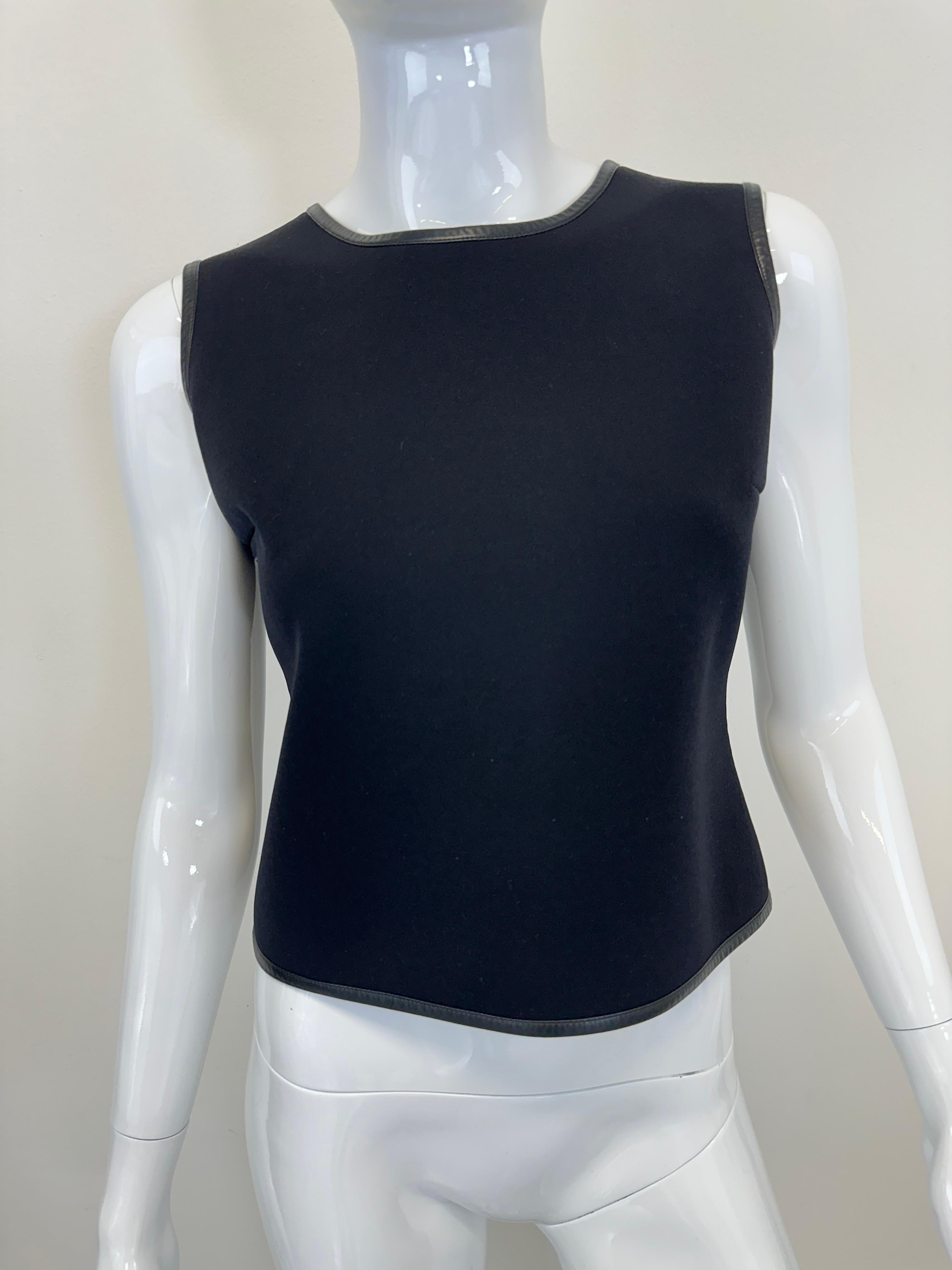 Black AW1999 Gucci by Tom Ford neoprene scuba tank top in vendita