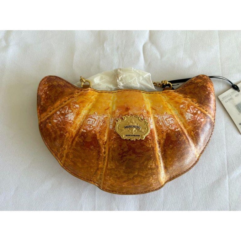 AW20 Moschino Couture Jeremy Scott Croissant Shoulder Bag Marie Antoinette