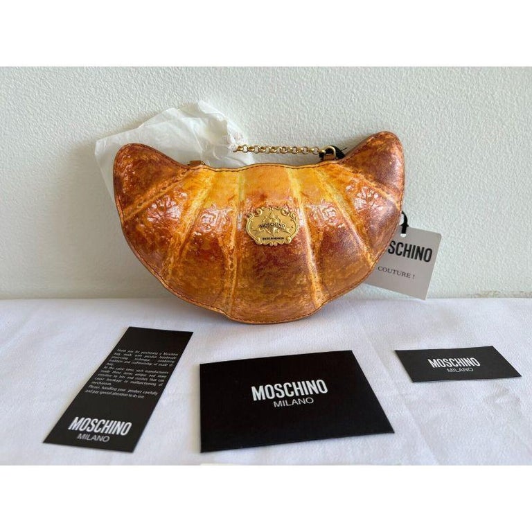 AW20 Moschino Couture Jeremy Scott Croissant Shoulder Bag