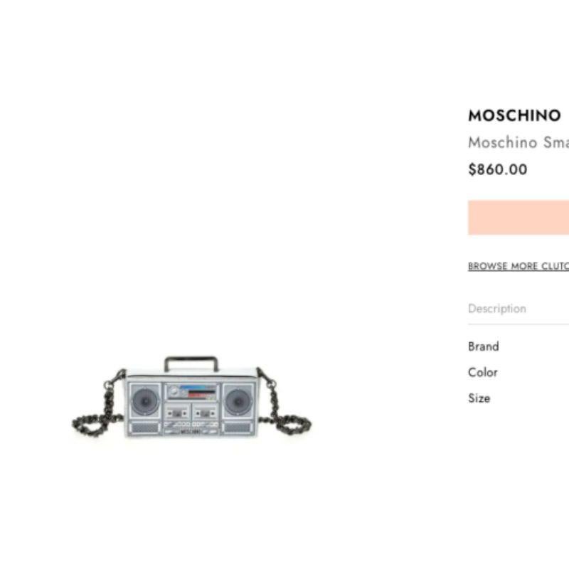 AW20 Moschino Couture Jeremy Scott Mini Boombox Leder-Umhängetasche 7