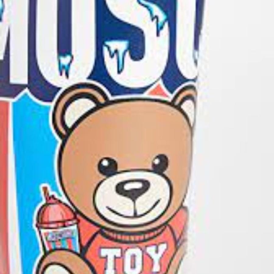 AW20 Moschino Couture Jeremy TEDDY BEAR TO GO TAKE AWAY CUP LEATHER CLUTCH For Sale 1