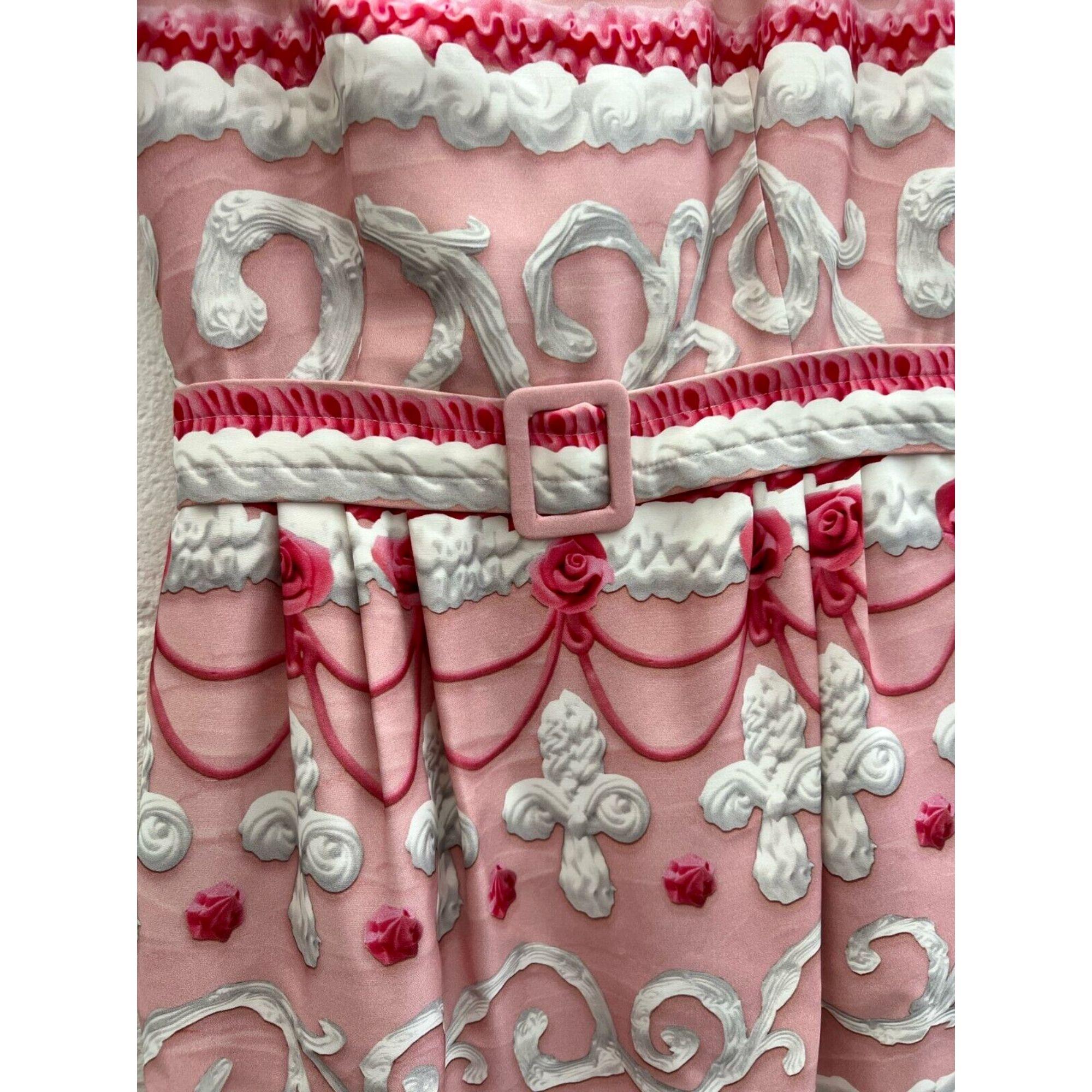 Marron AW20 Moschino Couture Marie Antoinette Pink Pastel Cake Dress by Jeremy Scott en vente