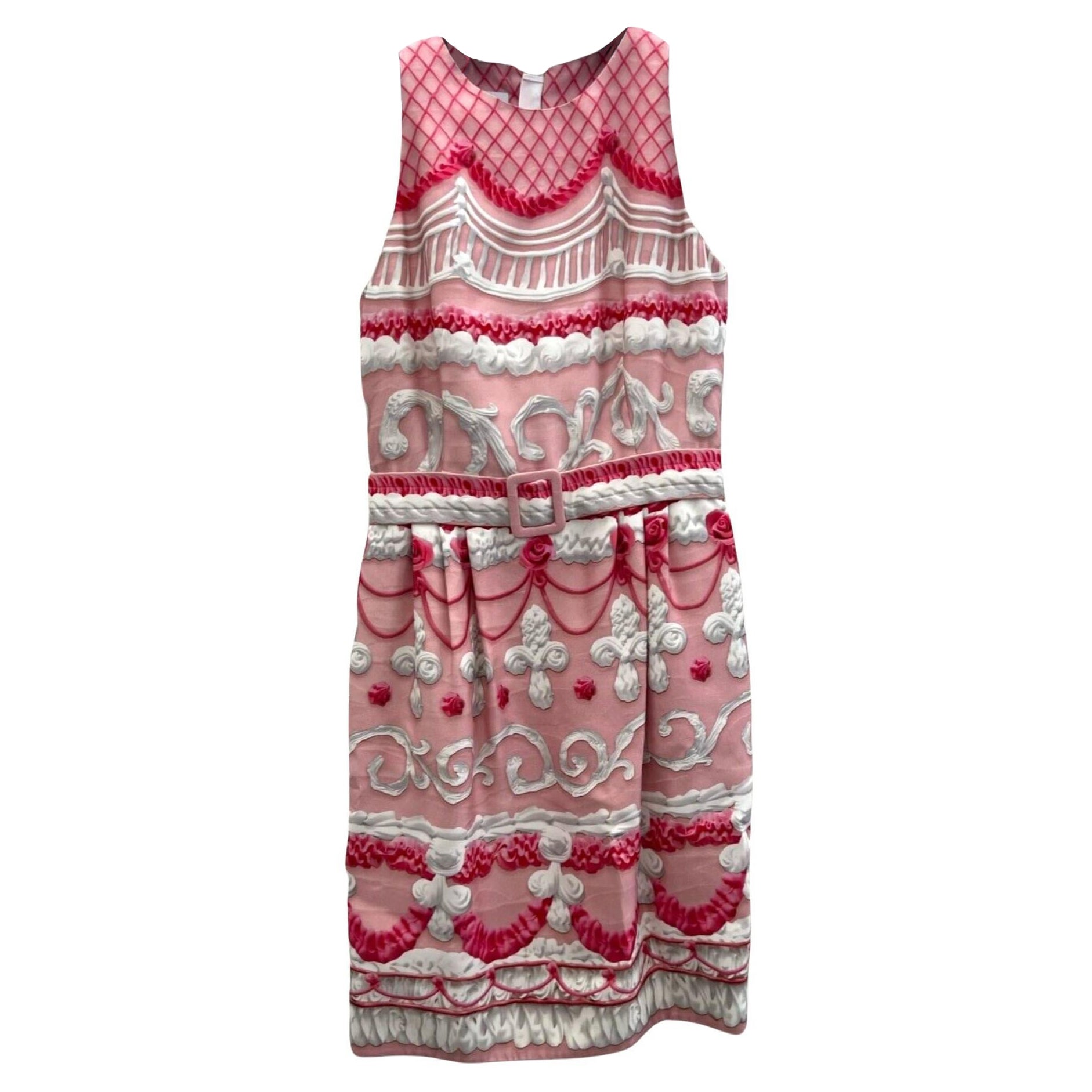 AW20 Moschino Couture, Marie Antoinette, Pink Pastel, Cake Dress, IT 40 / US 6 For Sale